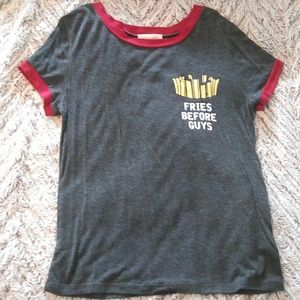 'Fries Before Guys' Tee